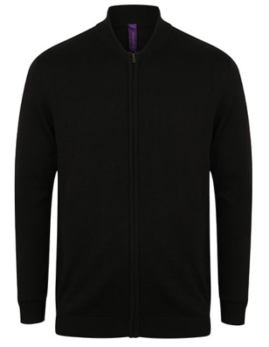 H-H718-Unisex Zip Through Cardigan